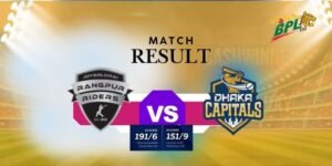 Rangpur Riders Vs Dhaka Capitals