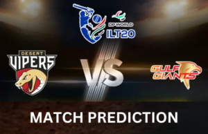 GG vs DV in ILT20 2025:Thrilling Match Prediction